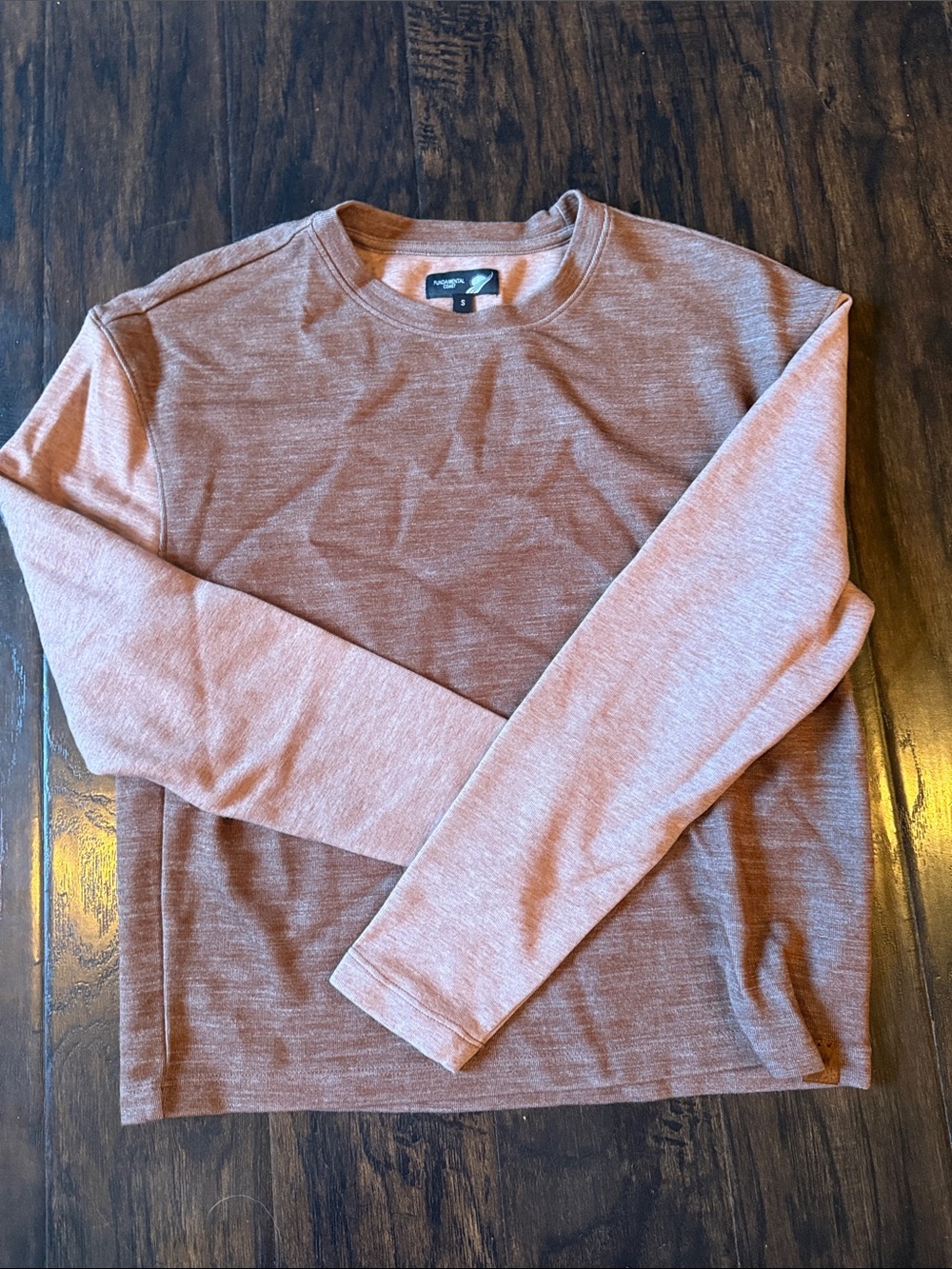 Fundamental Coast Women’s Small Long Sleeve Top Heathered Rust